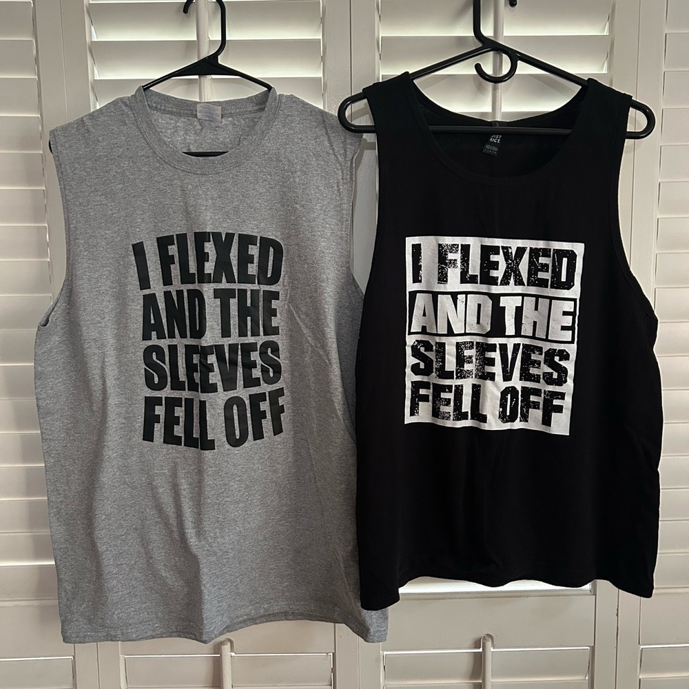 2-for-1 Men’s Funny Graphic Tank Tops